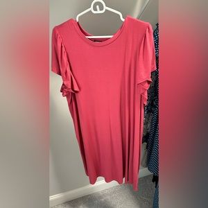 Old Navy oversized red cotton dress, size XL